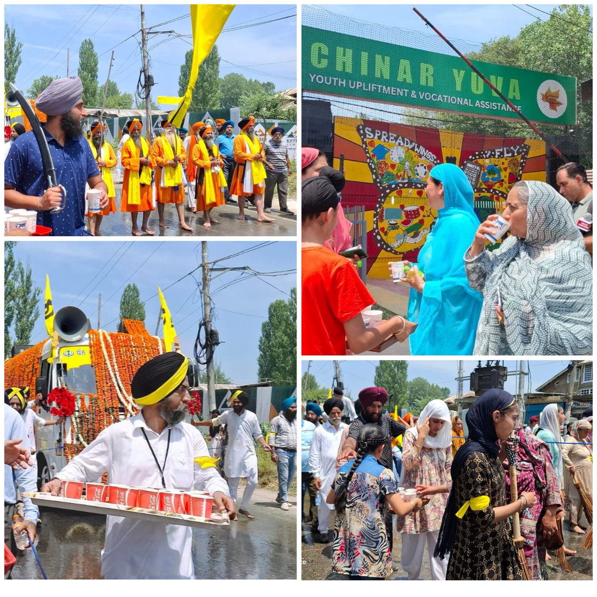 Celebrating the spirit of Nagar Kirtan with love, respect, and unity 🌼 Chinar YUVA Centre was humbled to serve our Sikh brothers and sisters ,a small gesture to honour the timeless bond of brotherhood and harmony. 🧡 #NagarKirtan #ChinarYUVA #UnityInDiversity #ServingHumanity