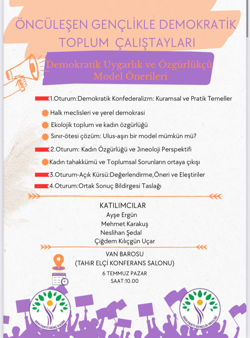 Em hemû gelê xwe vedixwînin vê bernameyê. Werin em bihevre pêvajoya aştî û civaka demokratîk bi hevre binirxînin.