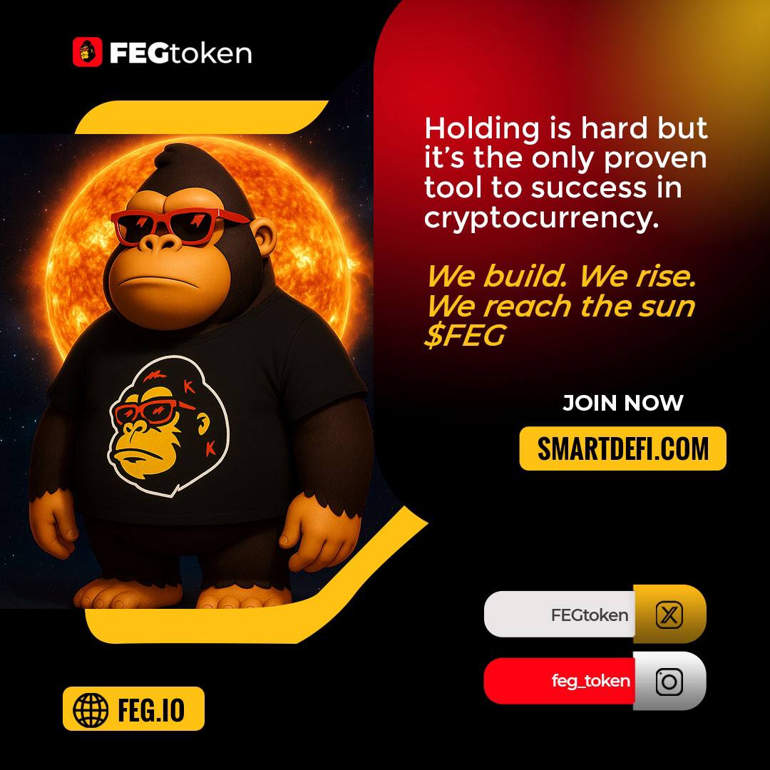 RTRcrypto's tweet image. 🚀 Holding is hard, but $FEG is changing DeFi forever!
🛠️ Invest. Create. Community.
🦍 We build. We rise. We reach the Moon!
Join the movement that's redefining #Crypto!
👉 SmartDeFi.com
#FEGtoken #SmartDeFi #BNBChain #BNB #Crypto #Gorilla #Bitcoin
