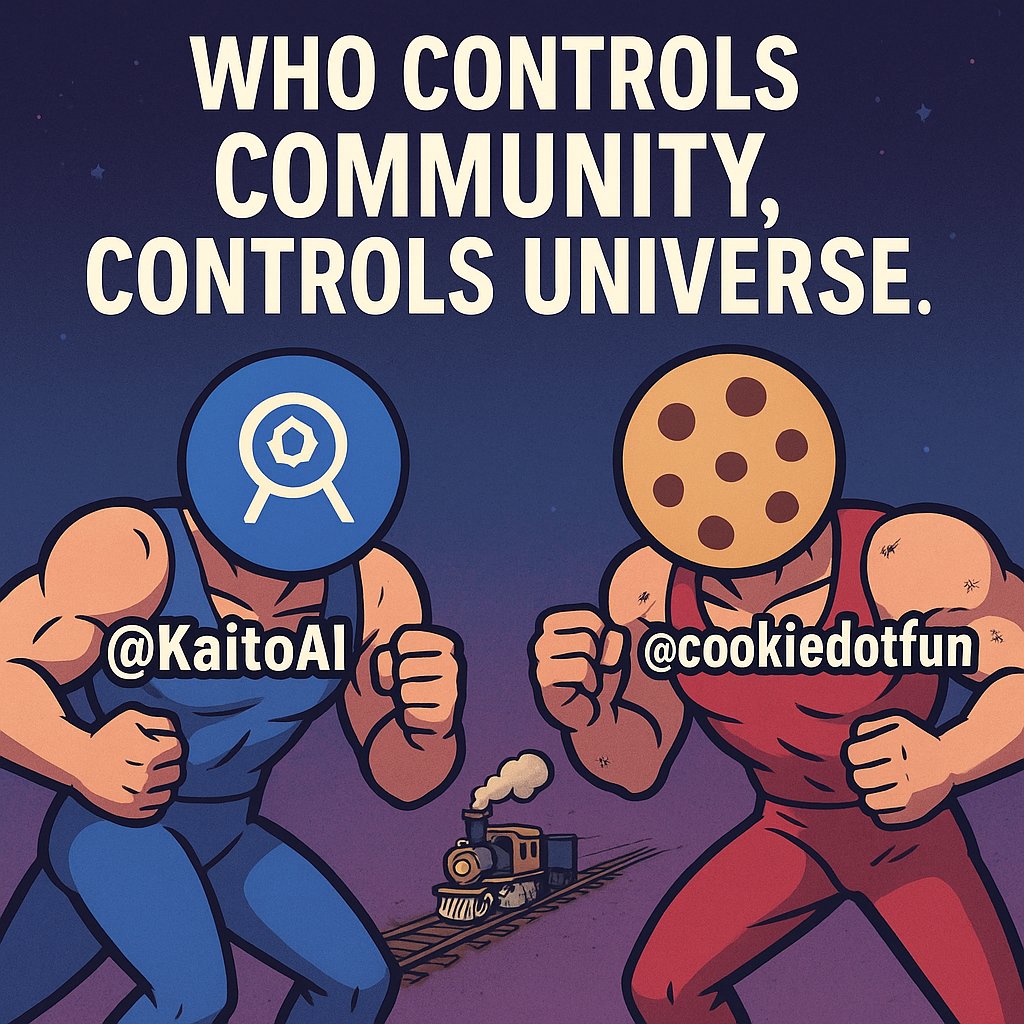 Who controls Community, Controls Univers. 🌌

💪💪💪A new Truth in the AI ​​+ Web3 Era🚀🚀🚀

Amidst the storm of innovation, two forces <a href="/KaitoAI/">Kaito AI 🌊</a> and <a href="/cookiedotfun/">Cookie DAO 🍪</a> are quietly competing not only with technology, but with... the hearts of the community. ❤️

It’s no longer a game
