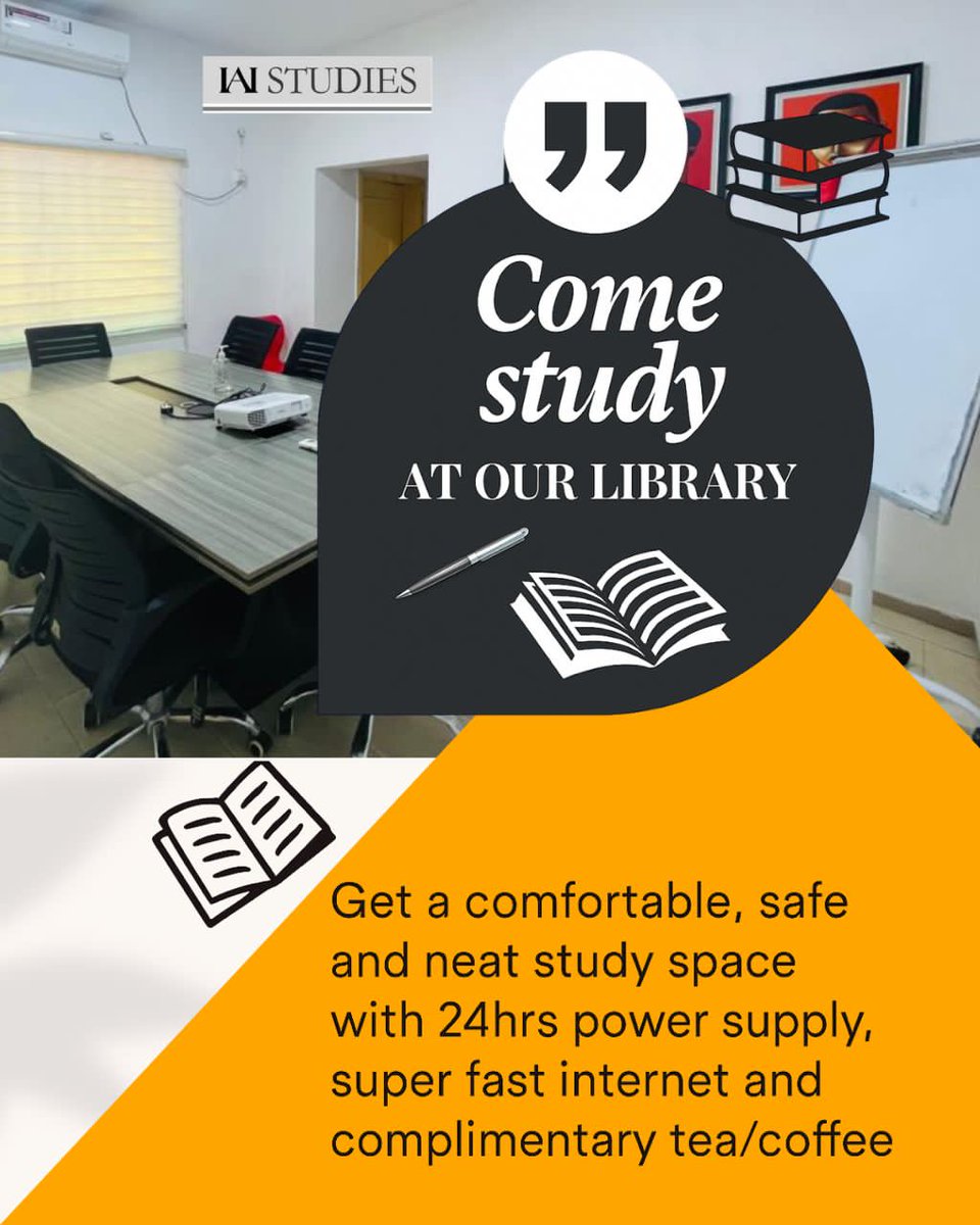 iailagos's tweet image. Your perfect study and meeting spot awaits! @iailagos

Send us a DM today to book a space.

#studyspaces #library #lekkilibrary #libraryinlekki #workspaces #CFA #libraryvibes #lindaikeji #pulsesports #ICAN  #examtips #boardroom #officestyle #askbloody #barca #Jota #SmackDown