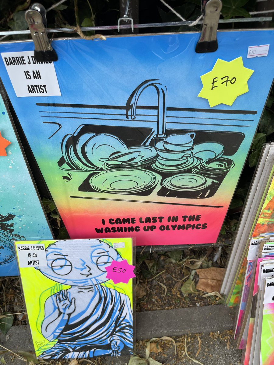 All set up and ready for action at <a href="/UrbanArtBrixton/">UrbanArt</a> come and say hello! #art #fun #barriejdavies