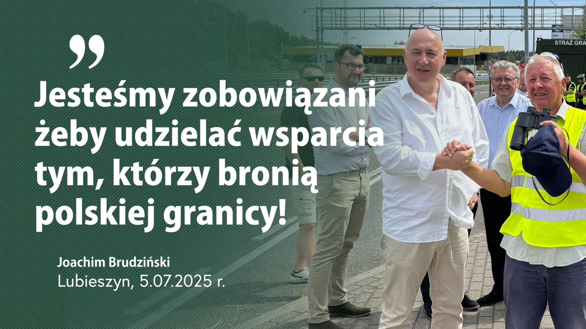 #Dziękuję! Jesteśmy zobowiązani żeby udzielać wsparcia tym, którzy bronią polskiej granicy 🇵🇱👍. #Lubieszyn