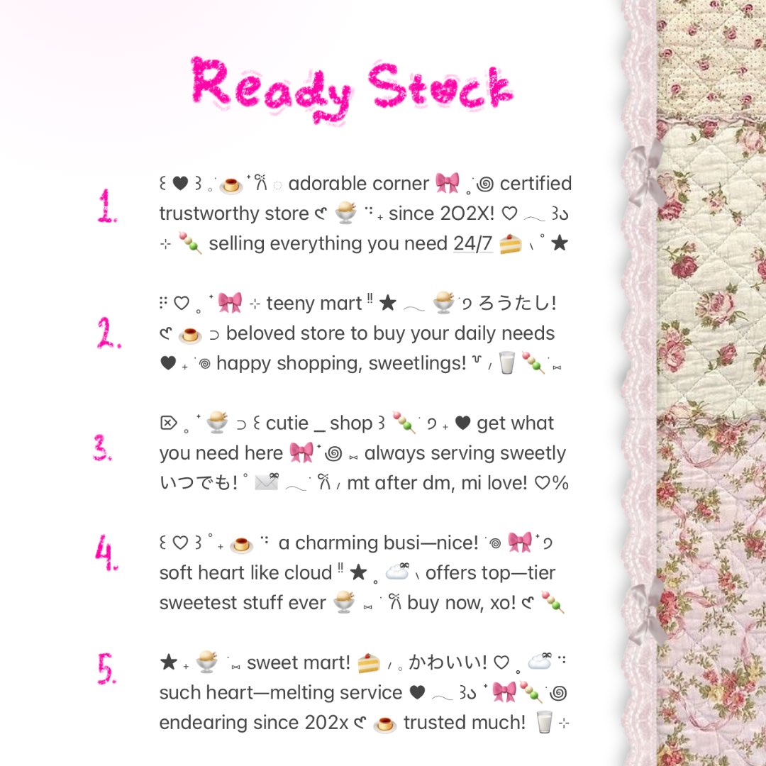 wordinh's tweet image. ⠀
⠀⠀🍨🍡  ..  help repost? thankies!  ☁️

READY STOCK  :  BIO WORDING  ♡⃞  only 3.500 @ each!  🎀  ..  reach out to me by dm to purchase your favo__orite!  ✉️

t. #zonauang #zonaba  rs