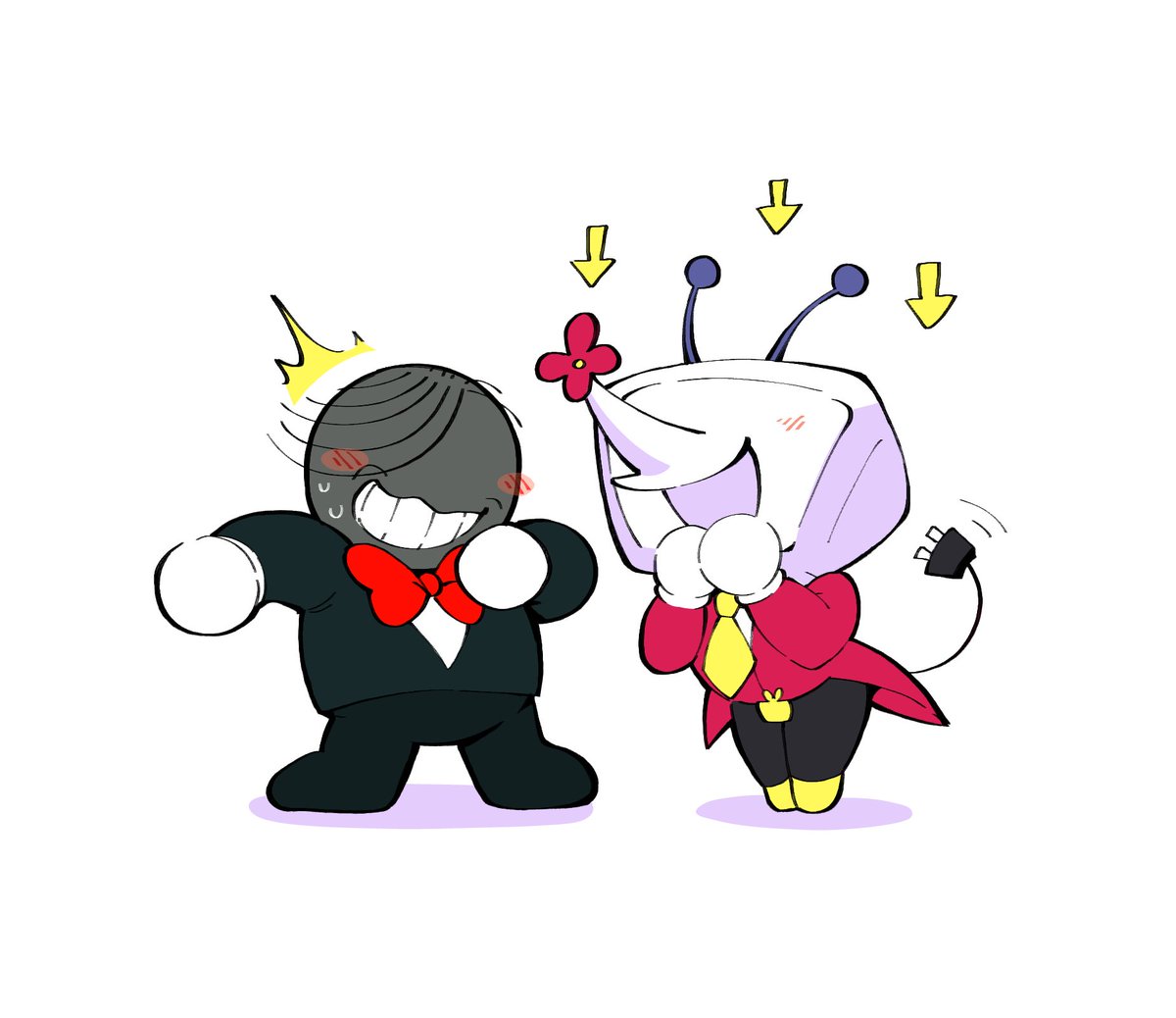 Planting my miketenna seeds... 

or is it battenna? help what is their ship name!!!

#deltarune 