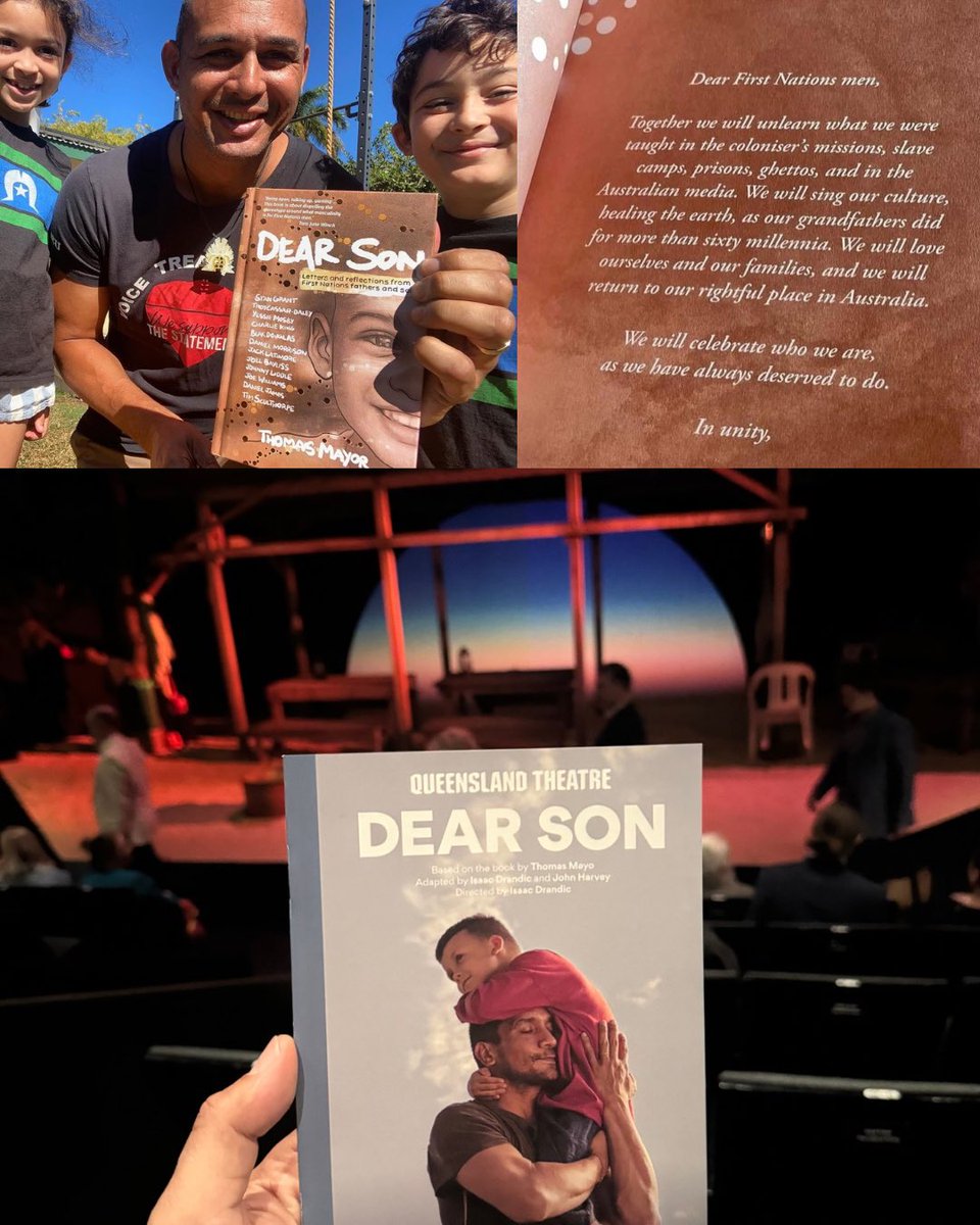 thomasmayo23's tweet image. From page to stage. I never expected my book Dear Son - Letters and Reflections from First Nations Fathers and Sons to become a play. I’m so happy it has. It is something special. 

If you won’t get a chance to see the play, there’s always the book: publishing.hardiegrant.com/en-au/books/de…