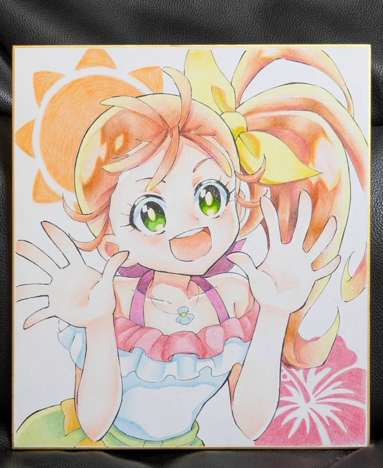 これは版権ゆえ頒布できませんが見本として持っていきます!過去に描いたとってもトロピカりみのあるまなつ!