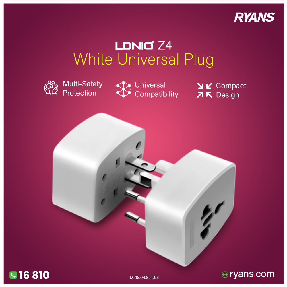RyansComputers's tweet image. 🌍 Your Travel Power Partner – Anywhere, Anytime!⚡
ryans.com/ldnio-z4-white…📞 Call us at: 16810
#LDNIO #UniversalPlug #RyansComputers