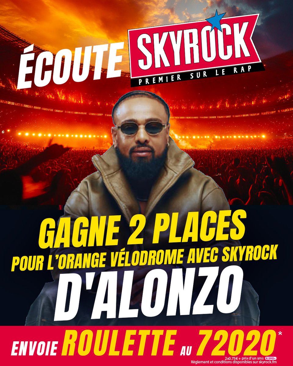 J-14 ⁦<a href="/Alonzopsy4/">Alonzo</a>⁩ ⁦<a href="/orangevelodrome/">Orange Vélodrome 🏡</a>⁩ ⁦<a href="/SkyrockFM/">Skyrock FM</a>⁩ 
#Roulette