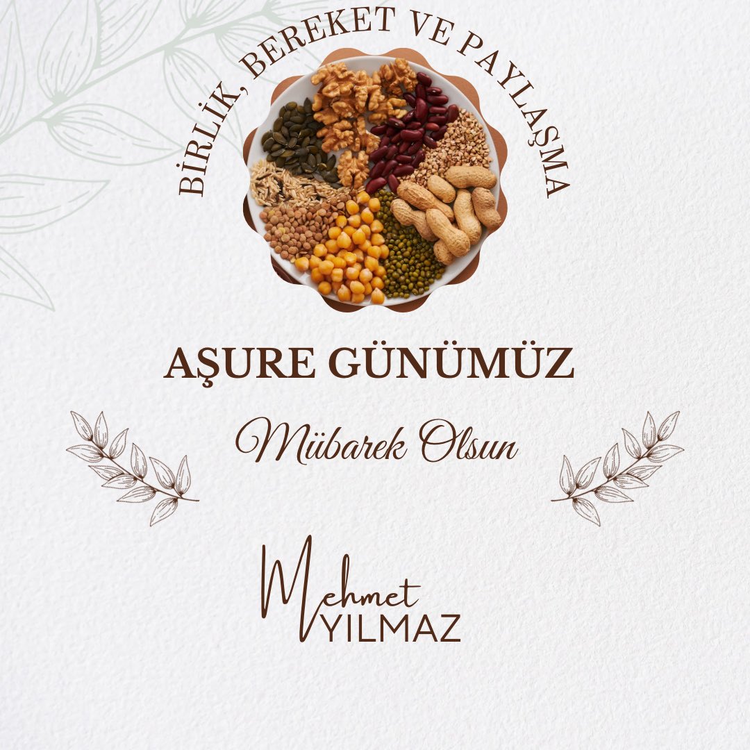 Paylaşmanın, dayanışmanın birlikteliğin ve sevginin ifadesi, bolluk ve bereketin simgesidir #Aşure

Muharrem ayı, aşure ayıdır. Aşure; birlik ve beraberliğimizin, paylaşma ve dayanışmamızın simgesidir.

Aşure günümüz mübarek olsun.🤲🏻