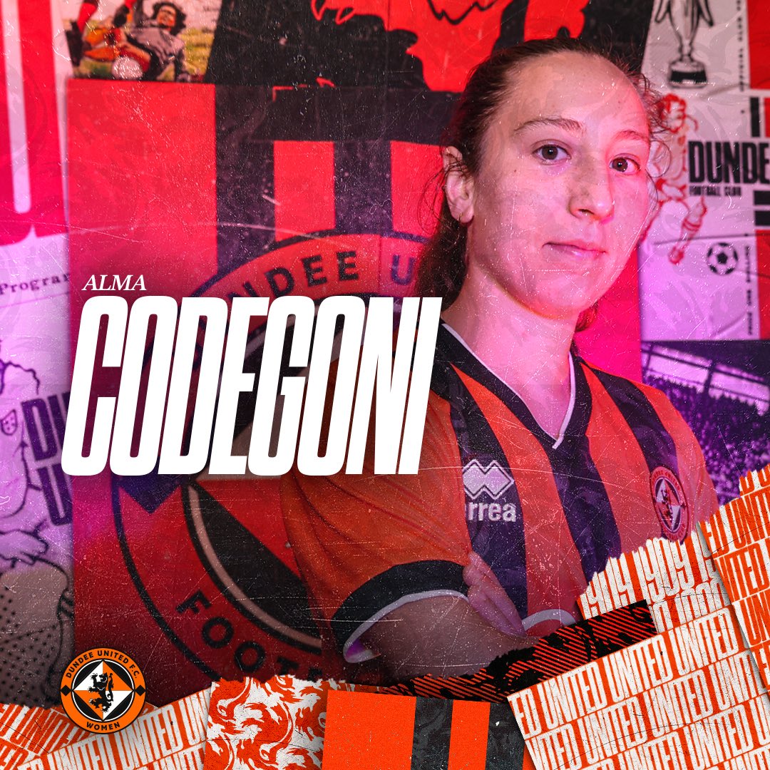 💪 Bolstering our strikeforce 

#DUFCW are delighted to announce the arrival of Alma Codegoni on loan from Montrose, subject to SFA approval ✍️

The 24 year old attacker will join us until January, with the possibility to extend this until the end of the season.

Read more here