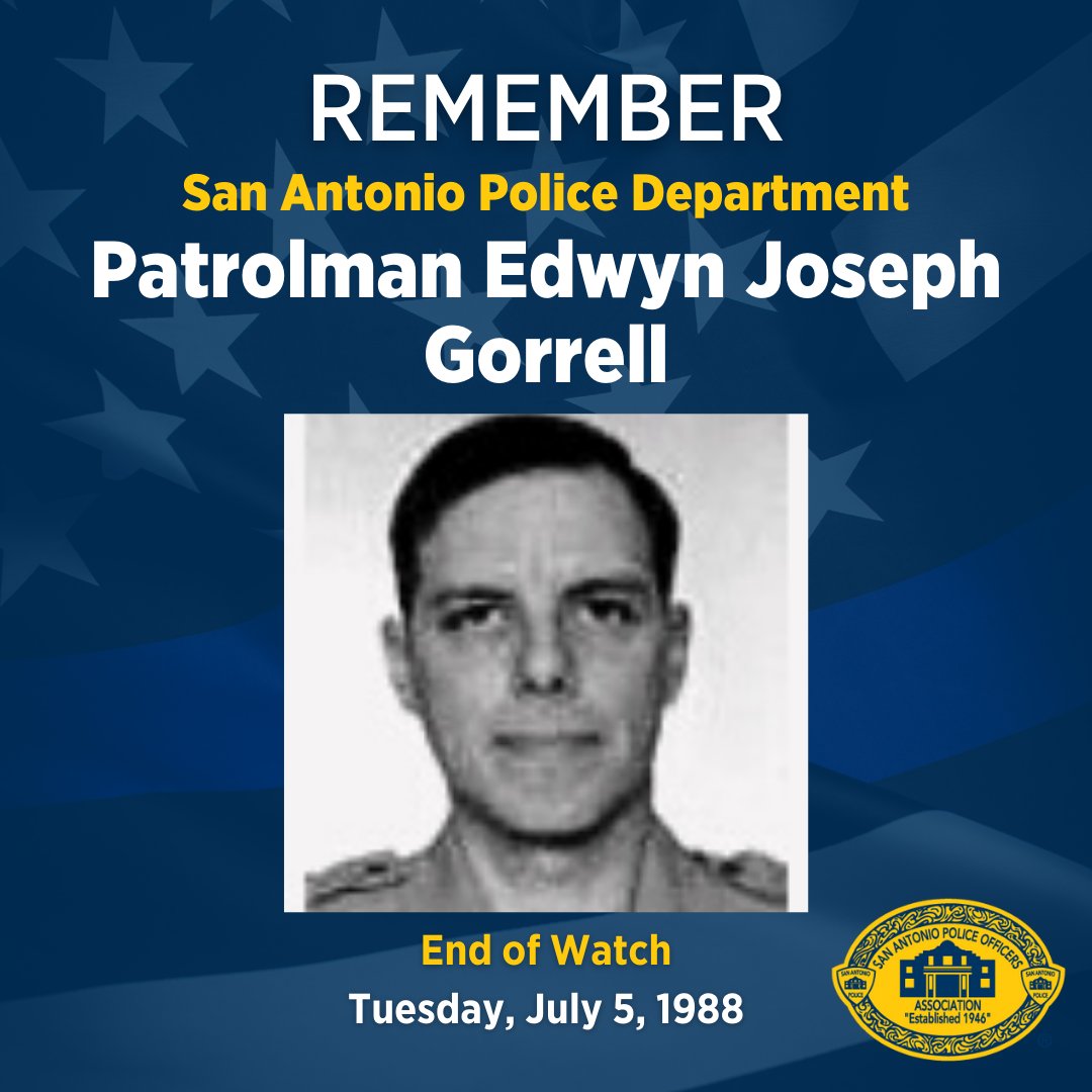 Thank you for your bravery and commitment to serving the Alamo City. We'll take it from here! #BackSABlue