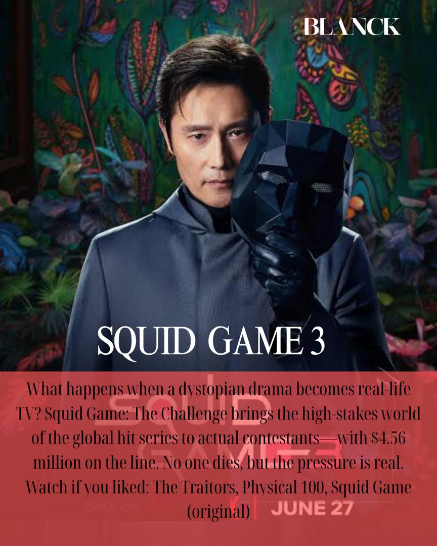 BlanckDigital's tweet image. After a week of chaos [ Diddy&apos;s verdict, Putin&apos;s menace &amp;amp; more] we asked a few people what they are watching to escape.
From K-pop slayers to tender heartbreaks, here is the list.
Seen any of these? what&apos;s on your watchlist?
#WeekendVibes #weekend #Weekenders #WeekendMood