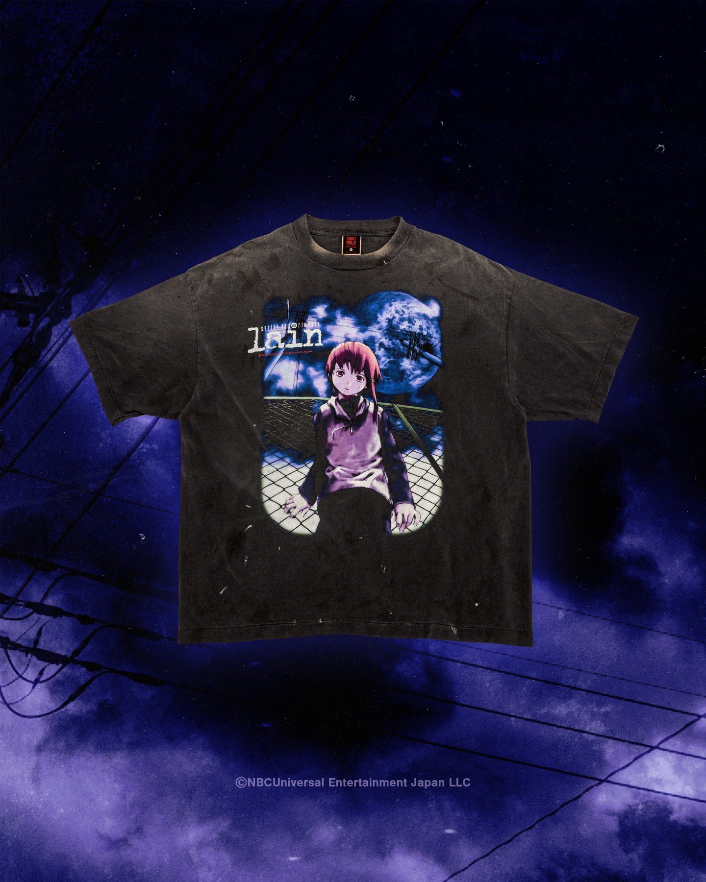 geeks rule × serial experiments lain serial experiments lain × GEEKS RULE 12 SILKSCREEN PRINTING