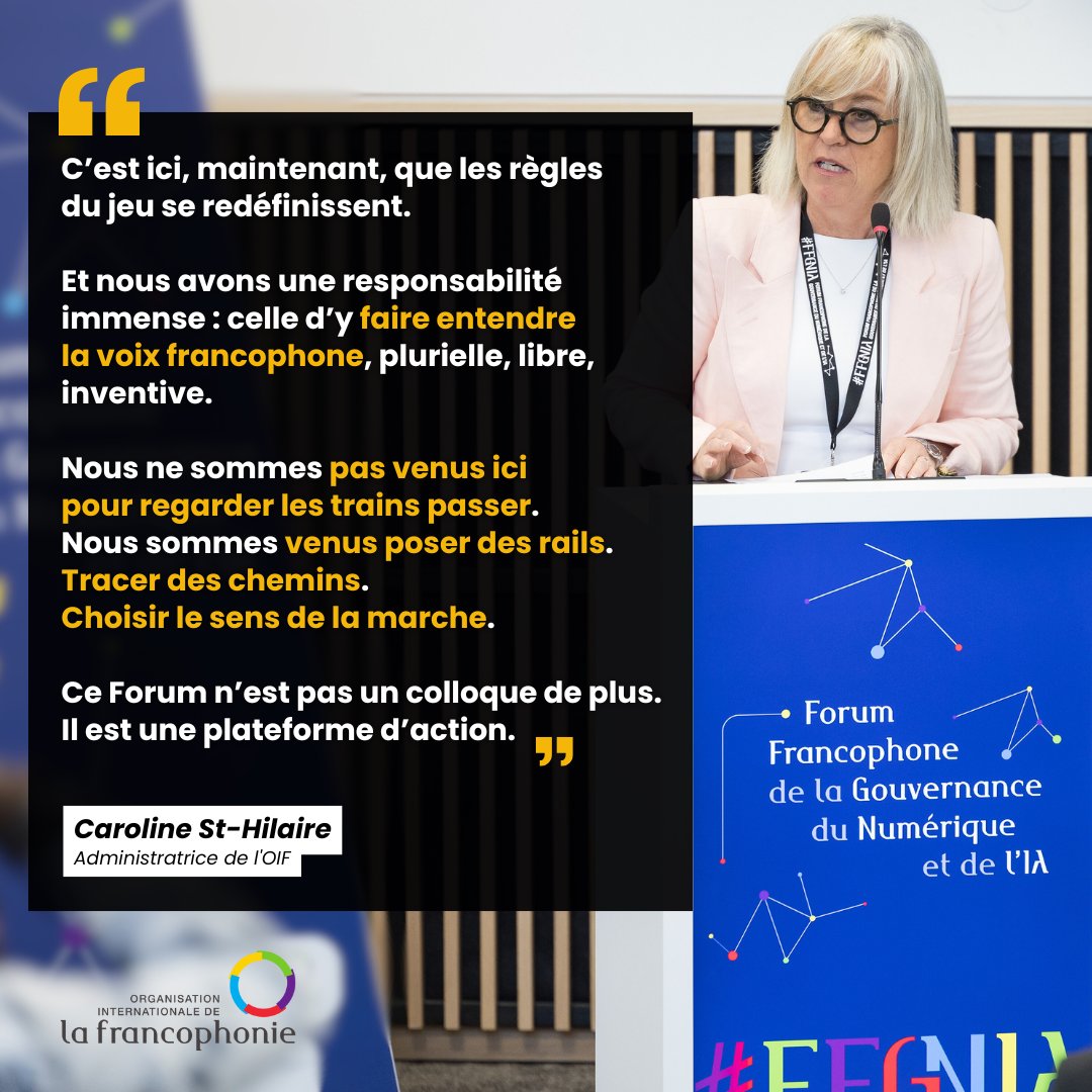 La Francophonie (@oifrancophonie) on Twitter photo " Câest ici, maintenant, que les rĂšgles du jeu se redĂ©finissent. "
- <a href="/Sthilairec/">Caroline St-Hilaire</a>, Administratrice de l'OIF
#FFGNIA
#Francophonie " Câest ici, maintenant, que les rĂšgles du jeu se redĂ©finissent. "
- <a href="/Sthilairec/">Caroline St-Hilaire</a>, Administratrice de l'OIF
#FFGNIA
#Francophonie