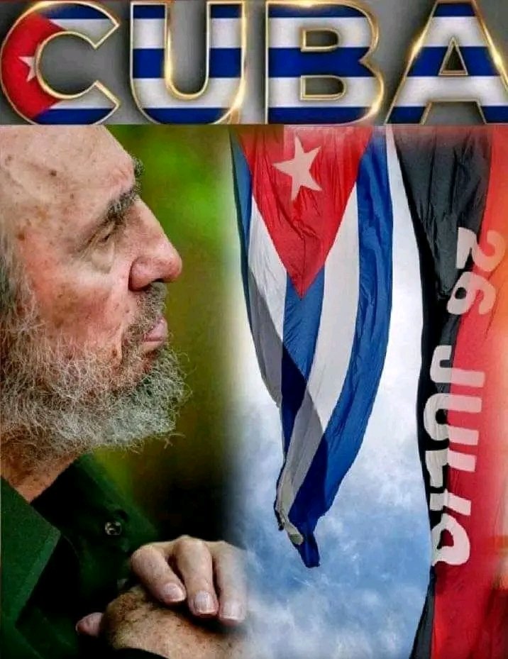 "Para los revolucionarios, la historia solo tiene una cosa que ofrecer, la Patria solo tiene una cosa que ofrecer: ¡Sacrificio, lucha!'.
#FidelPorSiempre
