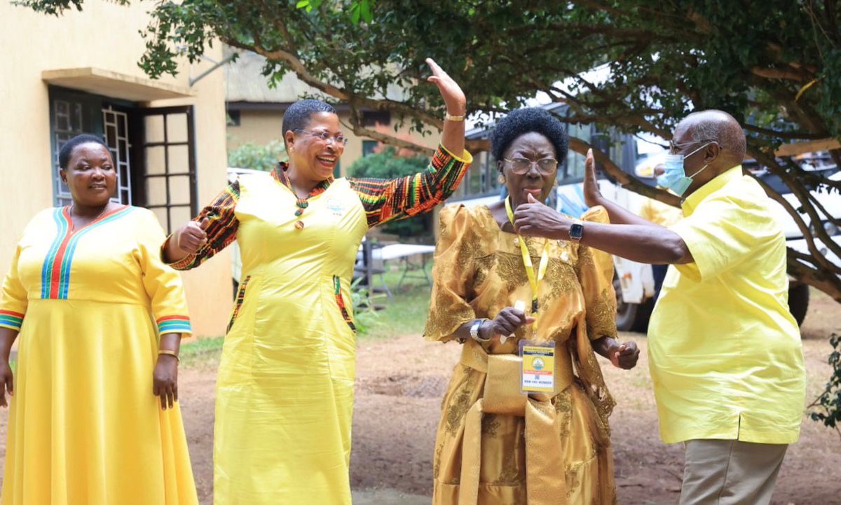 The Rt. Hon. Please Prime Minister, The Rt. Hon. Speaker, Rt. Hon. Kadaga and the 1st National Vice Chairman NRM today at the NRM Secretariat. <a href="/among/">us</a>