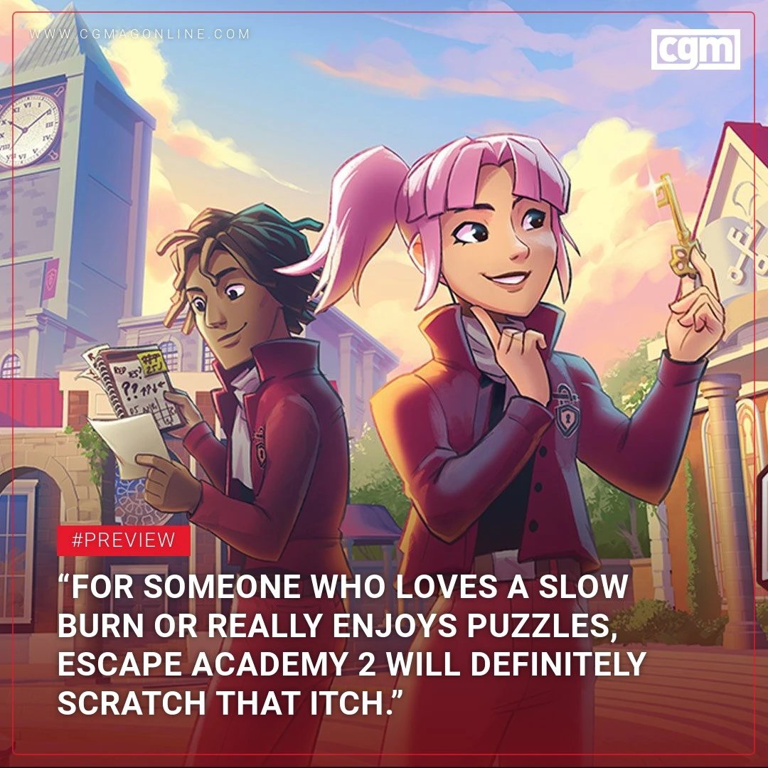 “For someone who loves a slow burn or really enjoys puzzles, Escape Academy 2 will definitely scratch that itch.”

cgmagonline.com/articles/previ…

#EscapeAcademy2
