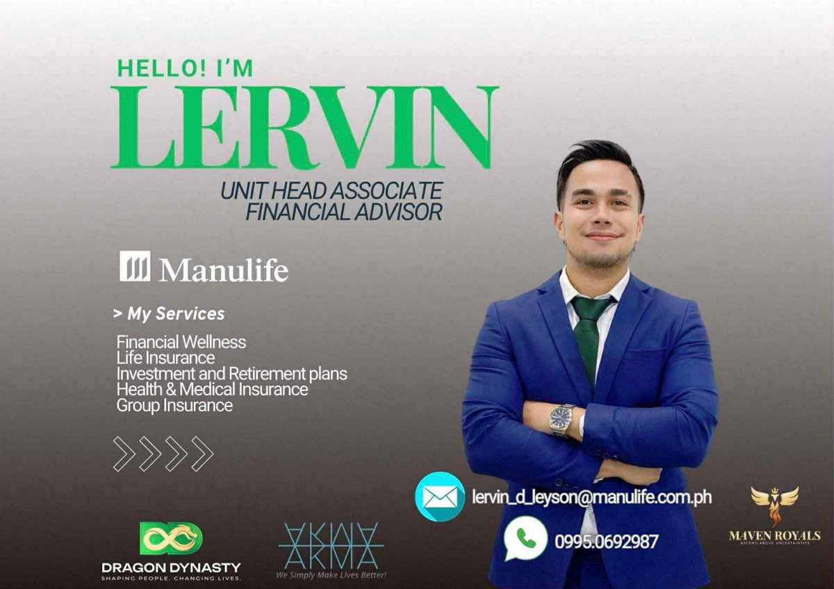 vhin2x's tweet photo. Ask me how??? ππππ #manulife #ManulifePhilippines #UHA #FA #unitheadassociate #financialadvisor #mavenroyals #dragondynasty #bellagiosquare
Itβs already
Yours.
Believe it
And
Accept it!!! πππ https://t.co/vQV33MUyie