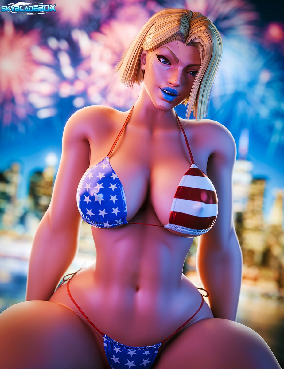 Happy 4th of July from Emma! 🎆🇺🇸
Likes &amp; reposts are appreciated! 👍

Emma Frost model by: @Vana3D
Bikini by <a href="/stickybunsNSFW/">Stickybuns 🔞</a>