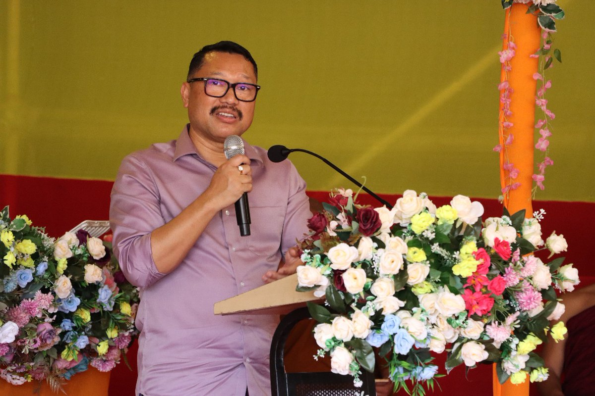 ZingnuChau's tweet photo. With deep gratitude, I joined Hon’ble DyCM Shri @ChownaMeinBJP Ji for the inauguration of the Buddha Vihara at Nongtaw Kham-II, Namsai, a sacred space embodying Lord Buddha’s timeless teachings of peace, compassion, and wisdom.

The Vihara will serve as a spiritual and cultural anchor for the community. Our identity lives through our language and traditions; it is essential that every village Vihara has a local language teacher to pass on our script, values, and heritage to the younger generation.

I’m thankful to all who contributed to the realisation of this serene Vihara. It will remain a centre of faith, harmony, and learning for generations to come.

Also had the honour of planting a sacred Bodhi Tree alongside Venerable Dhammakitti Mahathero Ji, a symbol of spiritual growth and enlightenment.

The occasion was graced by Venerable Vimalatissa Mahathero Ji, ZPC Smt. Urmila Mancheykhun Ji, District BJP President Shri Ningroo Ong Maio Ji, and other dignitaries.

@PemaKhanduBJP 

1/2