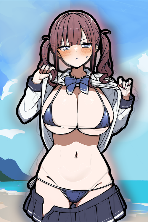 夏色花梨。デッ花梨先輩。　
#ビキニの日 #さくらとけなり