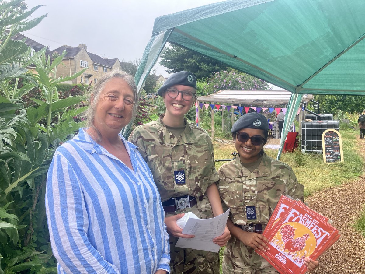 ⁦with 93 City of Bath Air Cadets <a href="/BathCityFarm/">Bath City Farm</a>⁩ Farm Fest. Weather is set to improve!