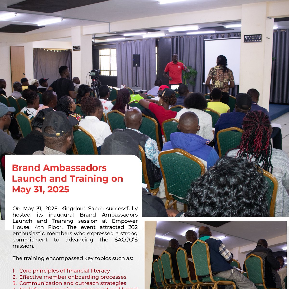 Catch up on KSACCO’s 2nd Quarter highlights, from the launch of our Brand Ambassadors Program to Cardless withdrawals at Coop Bank ATMs using Kingdom Sacco Mobile App, and much more.

Stay informed, read the full newsletter now! shorturl.at/FPtEh 

#KingdomSacco #Q2 #loans