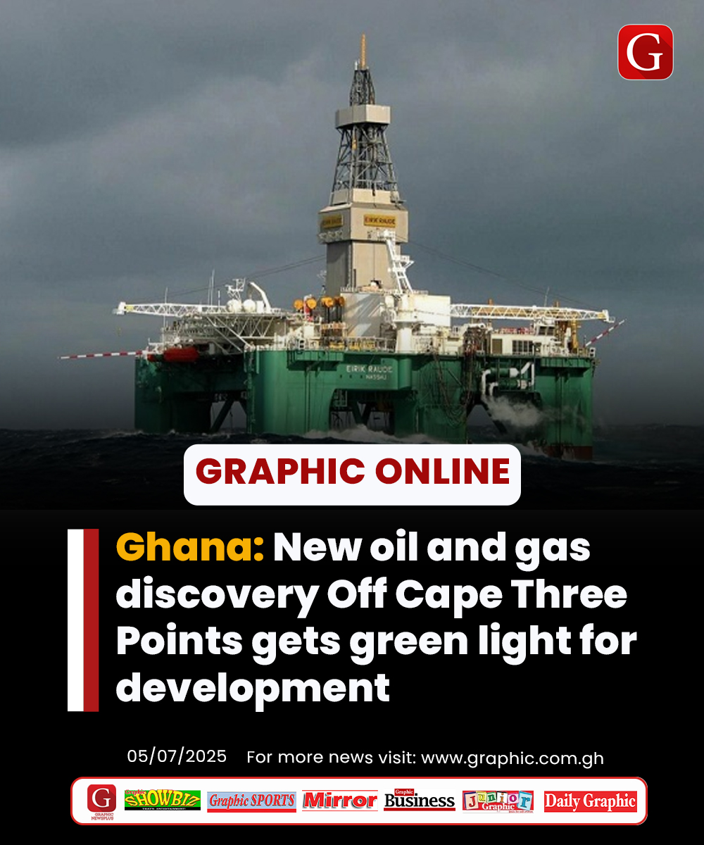 Ghana: New oil and gas discovery Off Cape Three Points gets green light for development

#Dailygraphic #GhanaNews #GraphicOnline