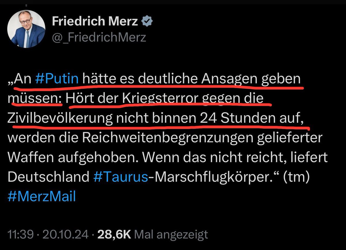 sigi_fibi's tweet photo. Hey @bundeskanzler ... erinnerst du dich noch an deine großschnäuzigen Worte aus dem letzten Jahr? Wir schon!
#MerzKannEsNicht #MerzTrautSichNicht #MerzNichtMeinKanzler #MerzRücktritt #MerzMail an #fckputin 20.10.2024 https://t.co/kitTLkU9RZ