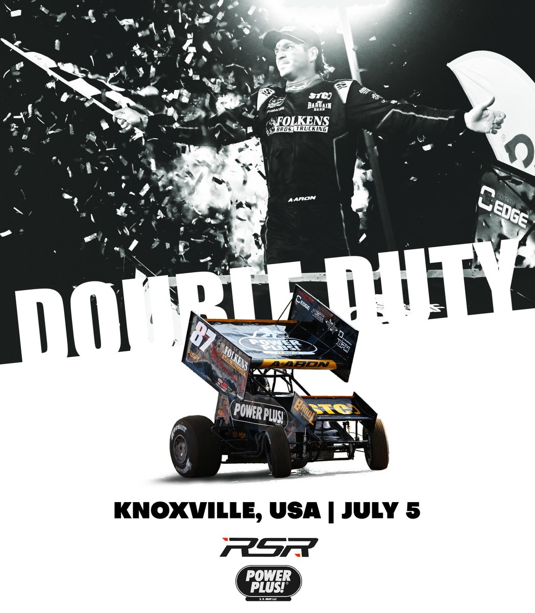 RidgeSonsRacing's tweet image. It&apos;s a DOUBLE DUTY Saturday at @knoxvilleraces!