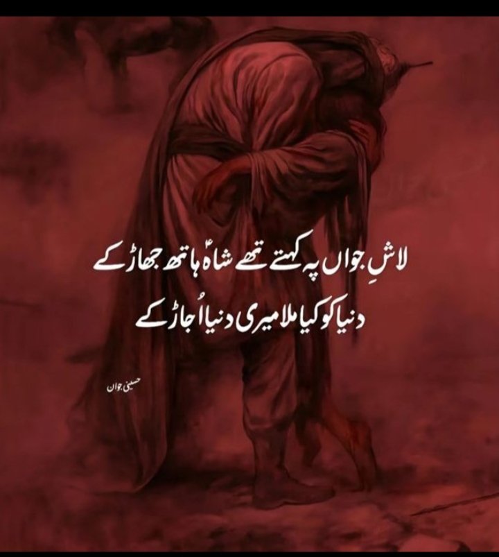 اکبر ع کو رو رہی ہیں کروڑوں جوانیاں
😭💔