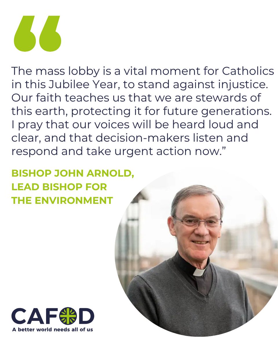 CAFOD (@cafod) on Twitter photo We're getting set for Wednesday's mass lobby and it promises to be a key moment in this Jubilee Year with people coming together to raise their voices.
More from our Director <a href="/CDenchN21/">Christine Allen Dench</a> and Bishop John Arnold who will be there.
cafod.org.uk/news/events/ma… We're getting set for Wednesday's mass lobby and it promises to be a key moment in this Jubilee Year with people coming together to raise their voices.
More from our Director <a href="/CDenchN21/">Christine Allen Dench</a> and Bishop John Arnold who will be there.
cafod.org.uk/news/events/ma…