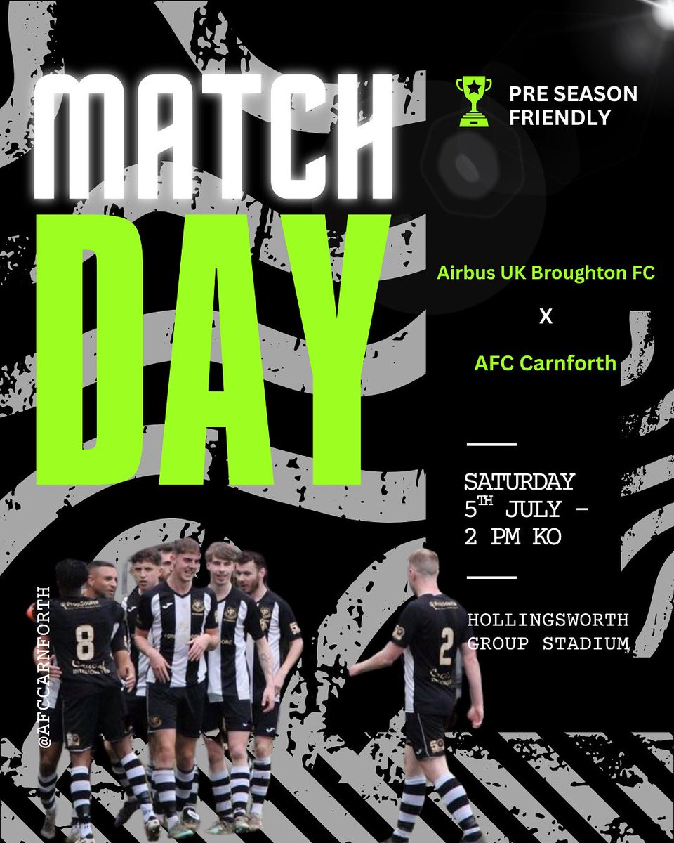Big game today as we travel to wales to play <a href="/airbusukfc/">Airbus UK Broughton</a> in a pre season friendly ⚽️