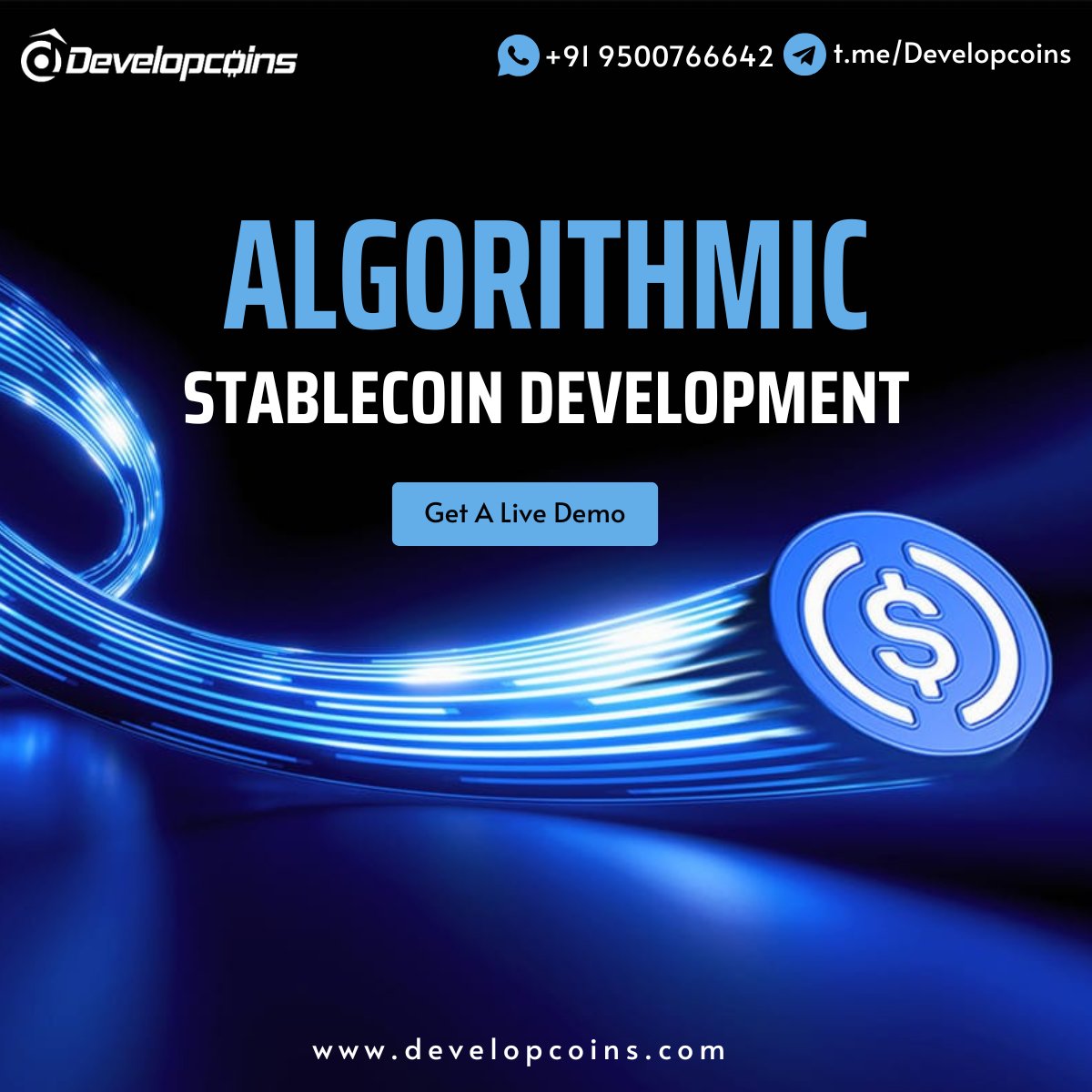 developcoins's tweet image. Algorithmic Stablecoin Development: Redefining Stability in DeFi 

Ready to create a stable, secure, and scalable digital currency? &amp;gt;&amp;gt; developcoins.com/algorithmic-st…

#StablecoinDevelopment #AlgorithmicStablecoin #DeFiSolutions #CryptoInnovation #BlockchainDevelopment #Web3Finance