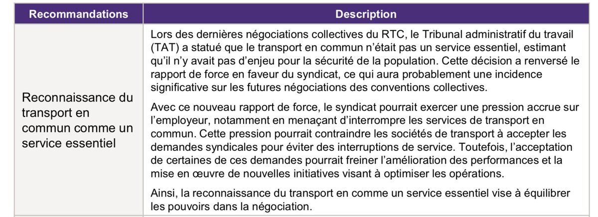 C_Savard's tweet image. Le gouvernement a commandé un rapport sur les sociétés de transport. Une recommandation que le gouvernement aurait dû appliquer, c’est de rendre le transport en commun service essentiel. #FEQ