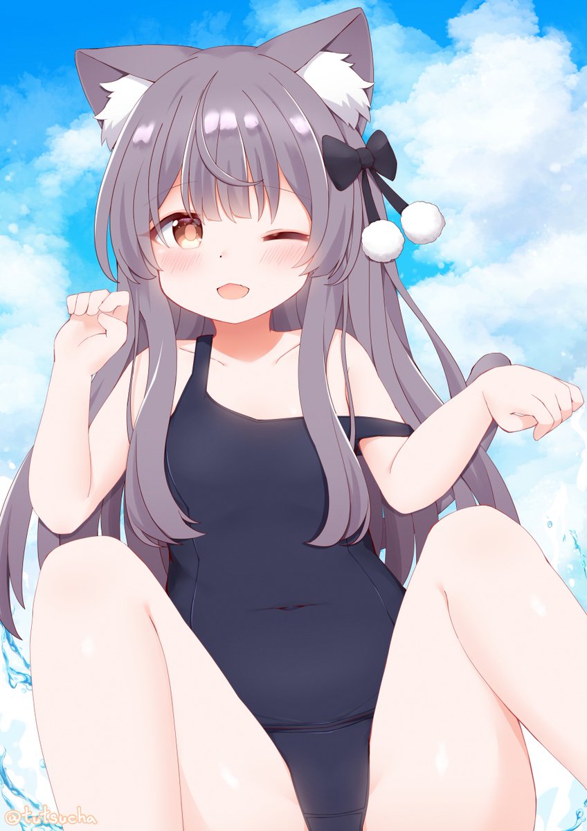 もちもち夏ミルクちゃん描いた