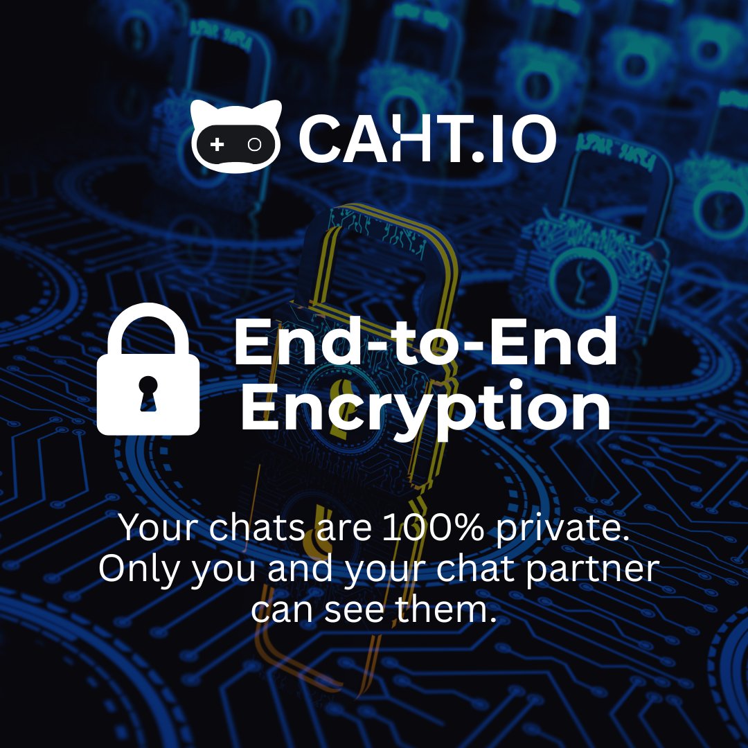 😟Still worried your chats are being monitored?
😨Still afraid your data could be leaked?

👉At CaHt.io
- End-to-end encryption ensures only you and your chat partner can see your conversations.
- True privacy. No compromises.