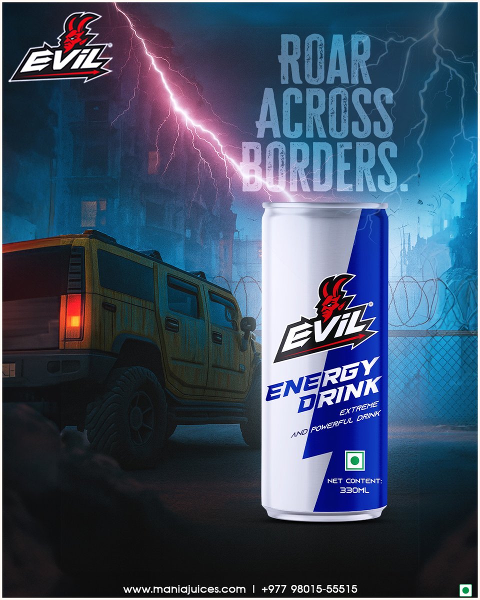 ManiaNepal's tweet image. Roar. Conquer. Recharge. 
Evil Energy Drink: Extreme Power for an Extreme Life.
.
.
.
#EvilPower #EnergyFuel #GetPumped #LimitlessEnergy #DrinkUp #ThirstyForMore #LiveExtreme
maniajuices.com