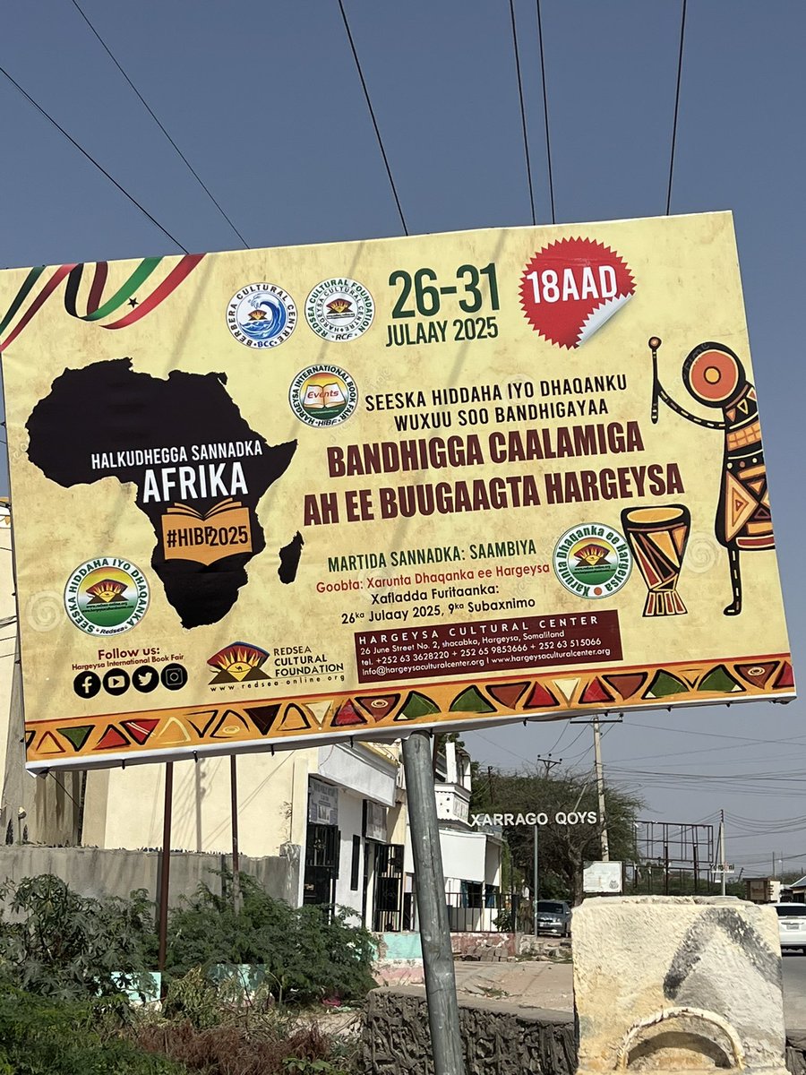 Shakir Mahamed Ismail (@shaakir3030) on Twitter photo Theme of the year AFRICA
(Africa is the mother of civilization)
<a href="/JamaMusse/">Dr. Jama Musse Jama</a> and <a href="/HargeysaBF/">Hargeysa International Book Fair</a> Theme of the year AFRICA
(Africa is the mother of civilization)
<a href="/JamaMusse/">Dr. Jama Musse Jama</a> and <a href="/HargeysaBF/">Hargeysa International Book Fair</a>
