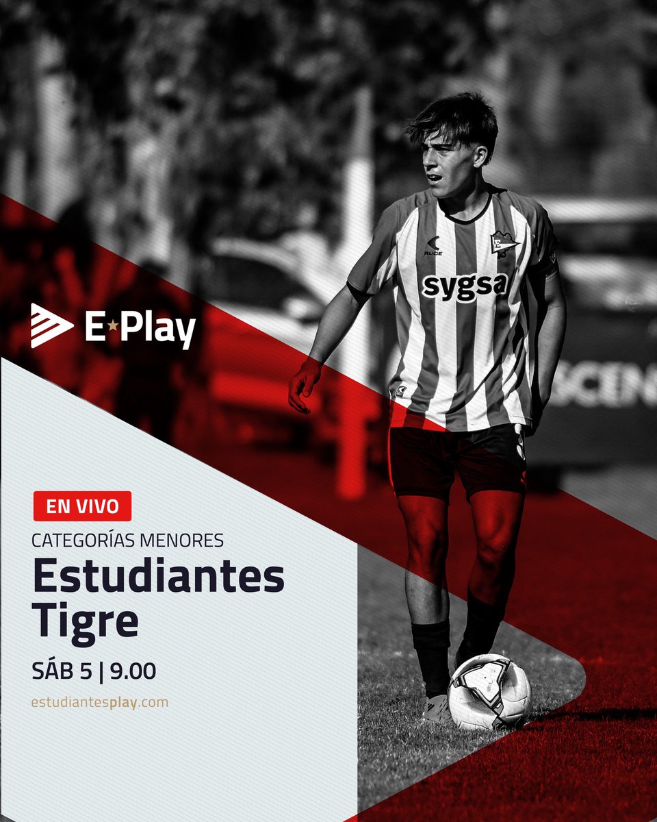 Estudiantes Play (@estudiantesplay) on Twitter photo 🔜 ¡Sábado de Juveniles! 🦁
Categorías Menores - Fecha 17
@edelpoficial 🆚 Tigre
⏰ 09:00, Séptima
⏰ 11:00, Octava
⏰ 13:00, Novena
¡En VIVO por #EstudiantesPlay!
📲 estudiantesplay.com 🔜 ¡Sábado de Juveniles! 🦁
Categorías Menores - Fecha 17
@edelpoficial 🆚 Tigre
⏰ 09:00, Séptima
⏰ 11:00, Octava
⏰ 13:00, Novena
¡En VIVO por #EstudiantesPlay!
📲 estudiantesplay.com