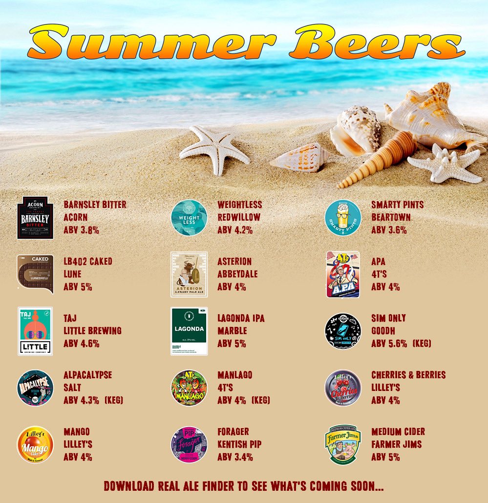 The Tavern Sports Bar (@tavern25) on Twitter photo On the bar today!
Beer Board: bit.ly/32Sqwmy
<a href="/AcornBrewery/">Acorn Brewery</a> <a href="/redwillowbrew/">Redwillow Brewery</a> <a href="/BeartownBrewery/">Beartown Brewery</a> <a href="/Lunebrewco/">Lune Brew Co.</a> <a href="/AbbeydaleBeers/">Abbeydale Brewery</a> <a href="/4tsbrewery/">4T's Brewery</a> <a href="/litbrew/">Littleover Brewery</a> <a href="/marblebrewers/">Marble Brewery</a> <a href="/SaltBeerFactory/">SALT</a> <a href="/lilleyscider/">Lilley's Cider</a> <a href="/KentishPipCider/">Kentish Pip Cider</a> #FarmerJimsCider
#RealAleFinder On the bar today!
Beer Board: bit.ly/32Sqwmy
<a href="/AcornBrewery/">Acorn Brewery</a> <a href="/redwillowbrew/">Redwillow Brewery</a> <a href="/BeartownBrewery/">Beartown Brewery</a> <a href="/Lunebrewco/">Lune Brew Co.</a> <a href="/AbbeydaleBeers/">Abbeydale Brewery</a> <a href="/4tsbrewery/">4T's Brewery</a> <a href="/litbrew/">Littleover Brewery</a> <a href="/marblebrewers/">Marble Brewery</a> <a href="/SaltBeerFactory/">SALT</a> <a href="/lilleyscider/">Lilley's Cider</a> <a href="/KentishPipCider/">Kentish Pip Cider</a> #FarmerJimsCider
#RealAleFinder