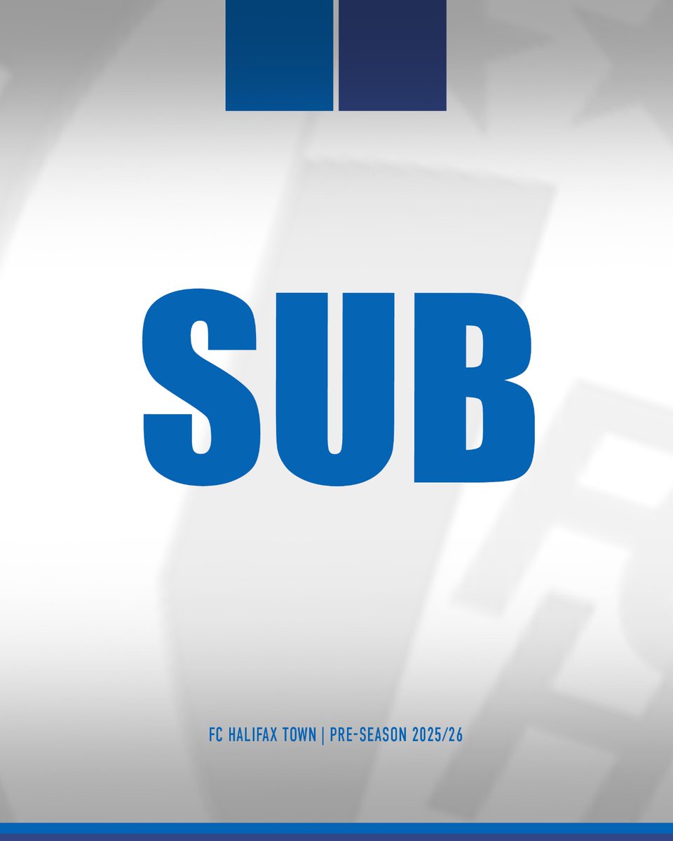 FC Halifax Town (@fchtonline) on Twitter photo ⏰ 25' | SUBSTITUTION
David Kawa is forced off through injury and replaced by AJ Warburton.
🟢 1-0 🔵
#Shaymen | LD ⏰ 25' | SUBSTITUTION
David Kawa is forced off through injury and replaced by AJ Warburton.
🟢 1-0 🔵
#Shaymen | LD