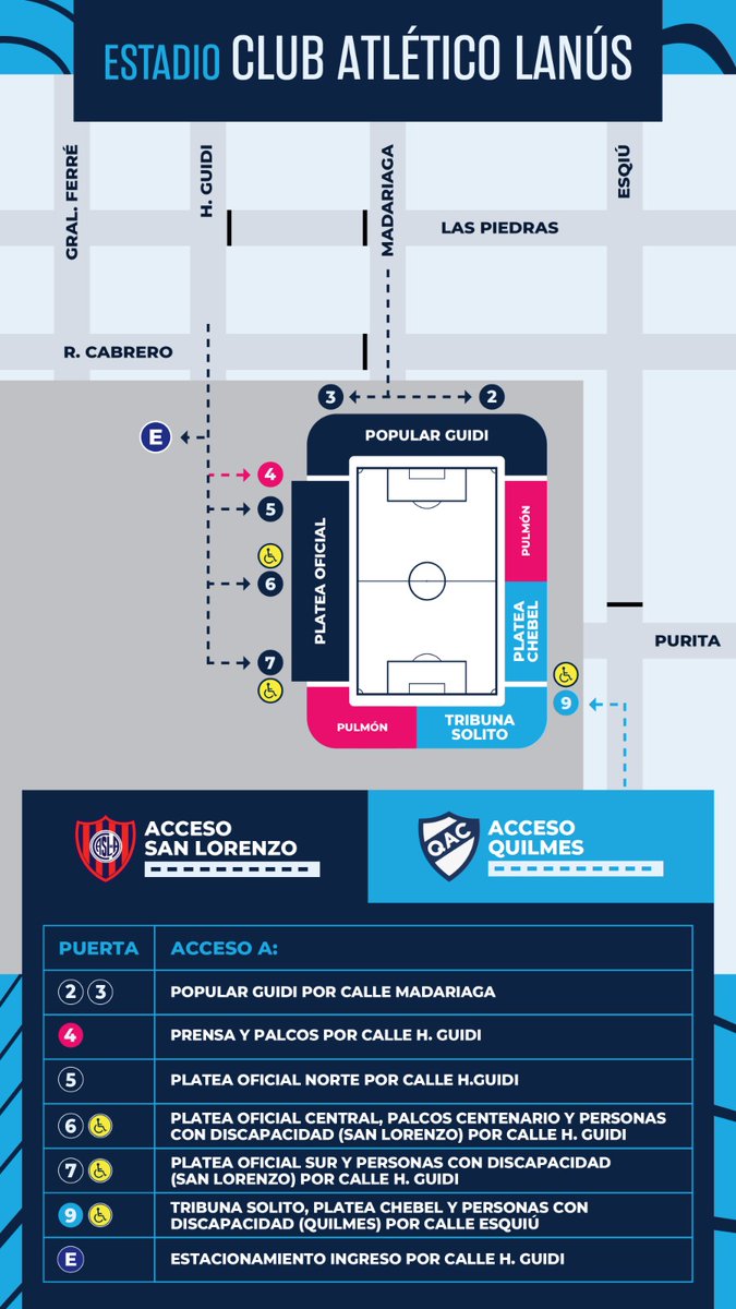 Copa Argentina AXION energy (@copa_argentina) on Twitter photo ⚽ <a href="/SanLorenzo/">San Lorenzo</a> 🆚 <a href="/qacoficial/">Quilmes A.C.</a> ⚽
Accesos al estadio Ciudad de Lanús ✅
Apertura de puertas: 14 hs 🔐
Comienzo del partido: 16.45 hs ⌚
➡️ 16avos de Final
#CopaArgentinaAXIONenergy 🏆🇦🇷
#NuestraCopa 🙌 ⚽ <a href="/SanLorenzo/">San Lorenzo</a> 🆚 <a href="/qacoficial/">Quilmes A.C.</a> ⚽
Accesos al estadio Ciudad de Lanús ✅
Apertura de puertas: 14 hs 🔐
Comienzo del partido: 16.45 hs ⌚
➡️ 16avos de Final
#CopaArgentinaAXIONenergy 🏆🇦🇷
#NuestraCopa 🙌