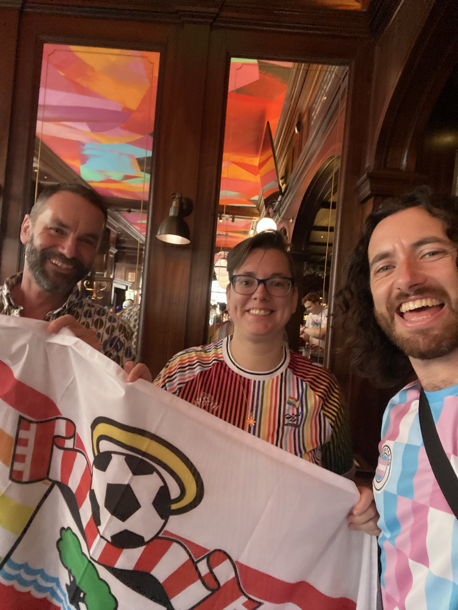 Rainbow Saints ready to represent at London Pride!!

 <a href="/PrideInLondon/">Pride in London</a> <a href="/PrideinFootball/">Pride in Football 🏳️‍🌈⚽️🏳️‍⚧️</a> #LondonPride