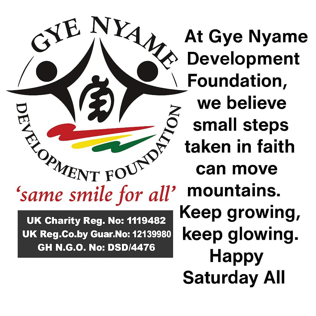 GyeFoundation's tweet photo. Take a moment today to stretch, breathe deeply, and soak in the light.

At Gye Nyame Development Foundation, we invite you to journey with us—growing together in wellness, harmony, and hope. https://t.co/S6zpRkA2dN