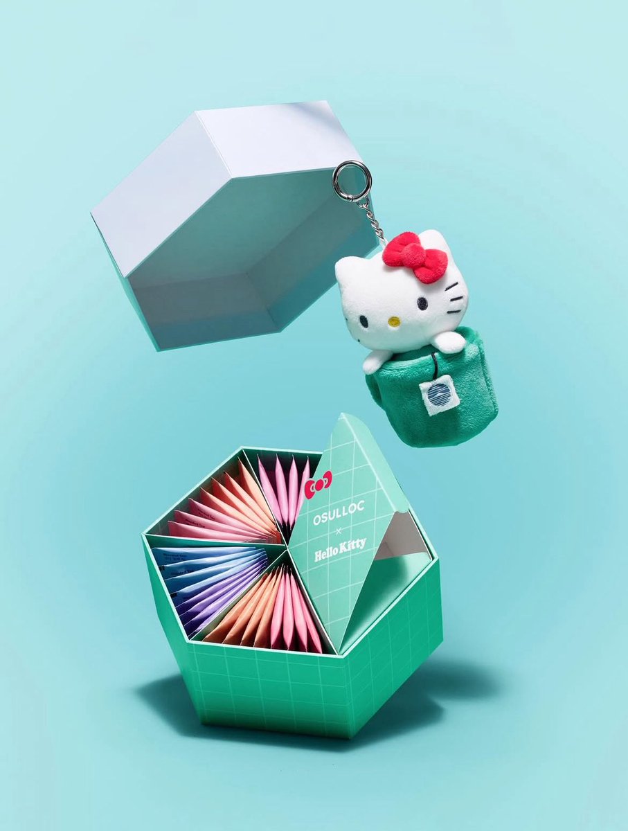 済州のお茶ブランド「オソルロック」(OSULLOC)のハローキティ