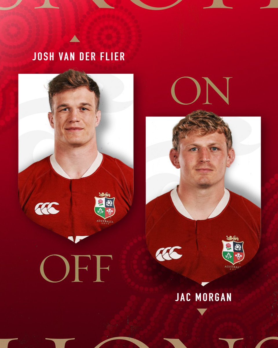 60' 🔵 Waratahs 10 - 21 Lions 🔴

SUBSTITUTION 🔄 Last week's MOTM enters the field...

#Lions2025