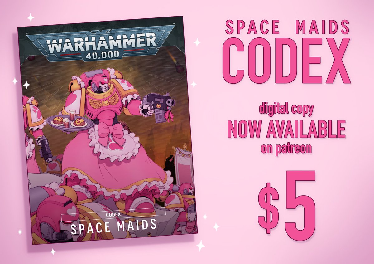 SPACE MAIDS CODEX OUT NOW 💞🔥
digital copy available on my patreon 

(link on my carrd in mu bio)