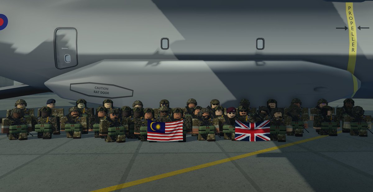 PARAsRoblox's tweet image. 🇬🇧🇲🇾 Today, The Parachute Regiment welcomed members of the Malaysian Parachute Regiment to conduct a joint para insertion exercise. Events like these are key to improving international relations and strengthening field knowledge between both partnerships. @MYS_verse @BARblx_